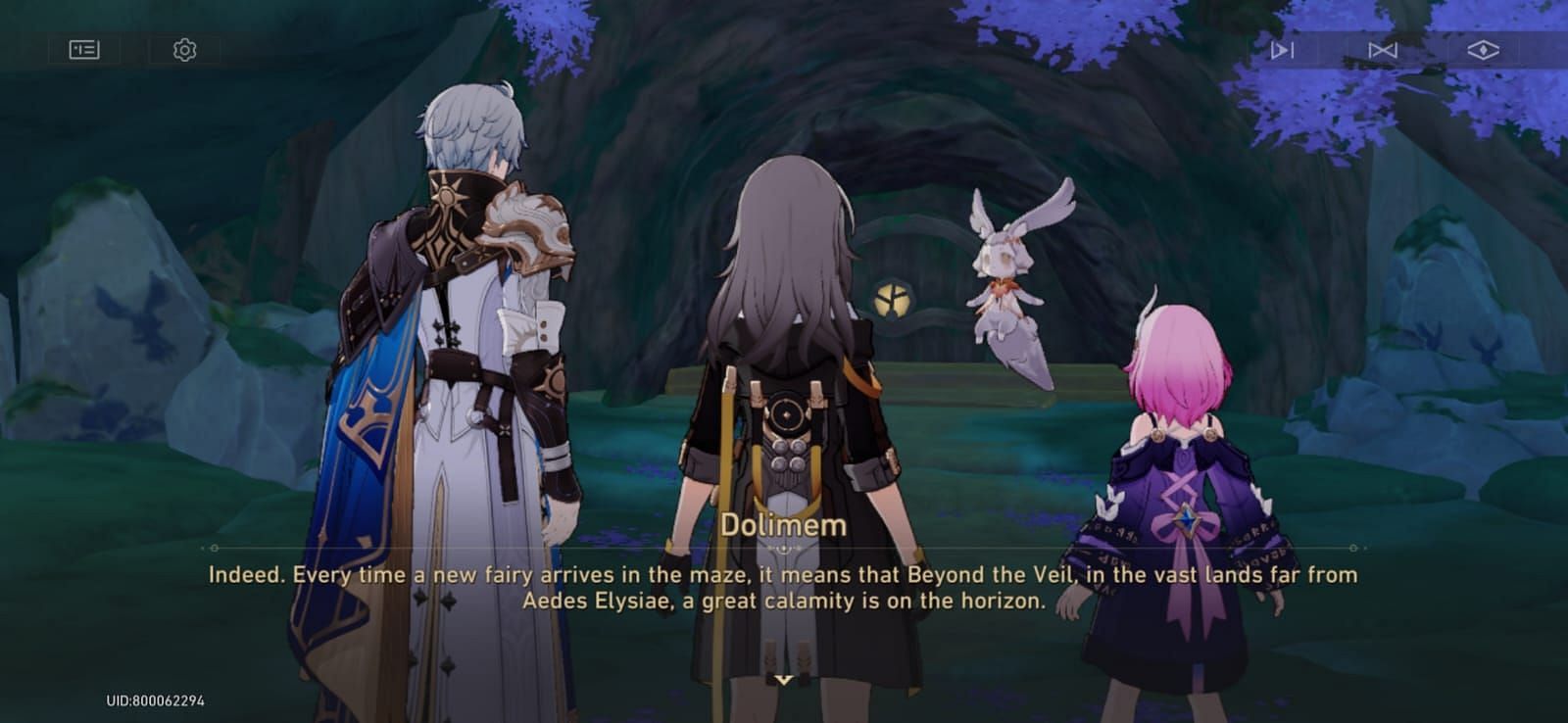Chief of the Mems talking about the arrival of a new fairy in Honkai Star Rail (Image via HoYoverse)